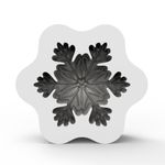 Molde de Silicone Floco de Neve Vela 3D