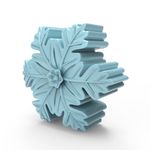 Molde de Silicone Floco de Neve Vela 3D