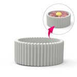 Molde de Silicone Vaso Canelado