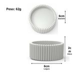 Molde de Silicone Vaso Canelado