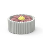 Molde de Silicone Vaso Canelado