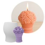 Forma de Silicone Buque de Flores 3D