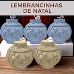 Molde de Silicone Mini Bola Enfeite De Natal 5cm