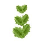 Molde de Silicone 3 Azevinhos para Decorações de Natal