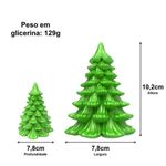 Molde de Silicone Árvore de Natal Pinheiro Folhas 3D