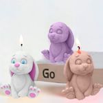Forma de Silicone Mini Coelhinho de Páscoa Coelho 3D