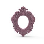 Molde de Silicone Mini Moldura Arabesco Vintage
