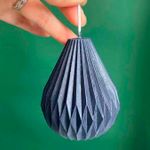 Molde de Silicone Pêra Geometrica 3D Velas de Luxo