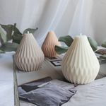 Molde de Silicone Pêra Geometrica 3D Velas de Luxo
