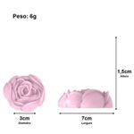 Molde de Silicone 3 Flor Camélias Branca
