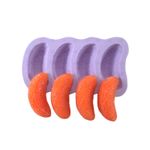 Molde de Silicone 4 Gomos Tangerinas