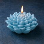 Molde de Silicone Flor de Lotus 3D Branca