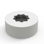 Molde de Silicone Flor de Lotus 3D Branca