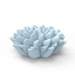 Molde de Silicone Flor de Lotus 3D Branca