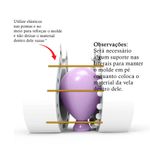 Molde de Silicone Branco Mini Balão de Ar