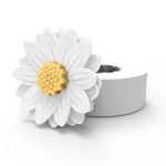 Molde de Silicone Margarida 3D Branco