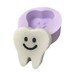 Molde de Silicone Dente Feliz 3D para Lembrancinhas Branco