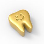 Molde de Silicone Dente Feliz 3D para Lembrancinhas Branco