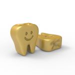 Molde de Silicone Dente Feliz 3D para Lembrancinhas Branco