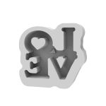 Forma de Silicone LOVE Escultural 3D