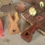 Forma de Silicone Coelho Com Coração 3D