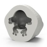 Molde de Silicone Sapo Inteiro 3D