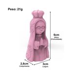 Molde de Silicone Nossa Senhora Orando 6cm 3D