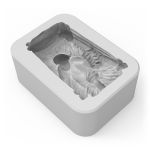 Molde de Silicone Menino Na Manjedoura 3D