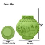 Molde de Silicone Bola De Natal 3D com Cenário de Cervo e Floresta
