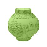 Molde de Silicone Bola De Natal 3D com Cenário de Cervo e Floresta