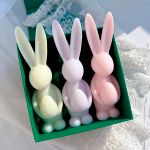 Molde de Silicone Coelho 3D com Ovo Pascoa