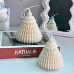 Molde de Silicone Árvore de Natal Pinho Geométrica 3D para Vela