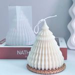 Molde de Silicone Árvore de Natal Pinho Geométrica 3D para Vela