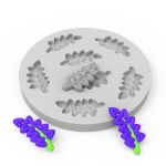 Molde de Silicone de Lavanda Ideal para Velas Aromáticas, Sabonetes e Artesanato