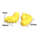 Molde de Silicone 4 Pezinho de Bebe Par