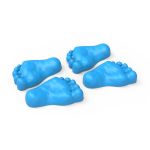 Molde de Silicone 4 Pezinho de Bebe Par