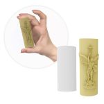 Forma de Silicone Mini Vela Cilíndrico 3D de Sete Dias São Miguel Arcanjo