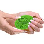 Molde de Silicone Feliz Natal Oval com Pinheiro e Boneco de Neve