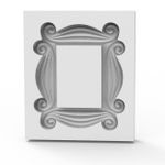 Molde de Silicone Moldura Vintage Friends