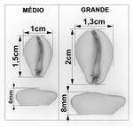 Molde de Silicone com 10 Mini Búzios para Velas