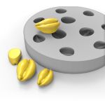 Molde de Silicone com 10 Mini Búzios para Velas