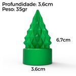 Molde de Silicone Arvore de Natal Geométrica Modelo 02