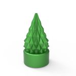 Molde de Silicone Arvore de Natal Geométrica Modelo 02