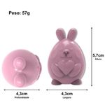 Molde de Silicone Ovo de Páscoa em Formato de Coelho 3D