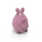 Molde de Silicone Ovo de Páscoa em Formato de Coelho 3D