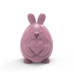 Molde de Silicone Ovo de Páscoa em Formato de Coelho 3D