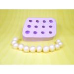 Molde de Silicone 12 Mini Pérolas