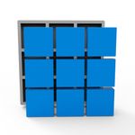 Forma de Silicone Quadrada 9 Quadrados