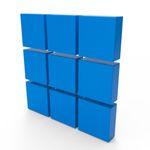 Forma de Silicone Quadrada 9 Quadrados