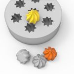 Molde de Silicone 7 Mini Suspiros Pequenos